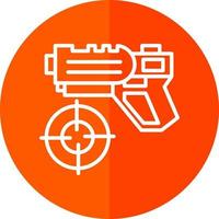 conception d'icône de vecteur de jeu de tir