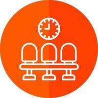 conception d'icône de vecteur de salle d'attente