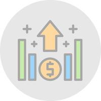 conception d'icône de vecteur de financement