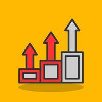 conception d'icône de vecteur de croissance