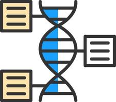 conception d'icône vectorielle de génomique fonctionnelle vecteur
