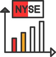 conception d'icône vectorielle nyse vecteur