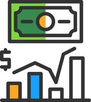 conception d'icône de vecteur de revenu