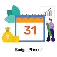 concept de plan de budget d & # 39; entreprise vecteur