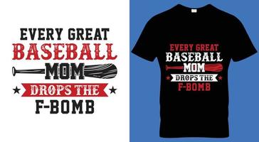 base-ball vecteur sport art T-shirt conception.