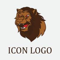 icône de vecteur de modèle de logo de lion