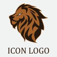 icône de vecteur de modèle de logo de lion