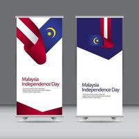 Bonne fête de l'indépendance de la Malaisie célébration du marché créatif vector illustration de conception de modèle