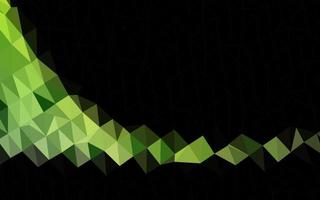 couverture low poly vecteur vert clair.