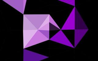 mise en page low poly vecteur violet foncé.