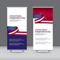 joyeux jour de l'indépendance des États-Unis célébration vecteur modèle illustration de conception