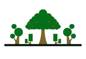 forêt conception illustration, Facile forêt icône avec élégant concept vecteur