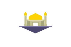 mosquée illustration, mosquée icône avec élégant concept, parfait pour Ramadan conception vecteur