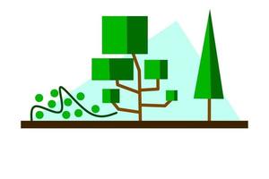 forêt conception illustration, Facile forêt icône avec élégant concept, parfait pour célébrations monde forêt journée vecteur