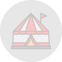 conception d'icône de vecteur de cirque