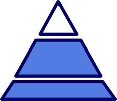 icône de vecteur pyramide graphique