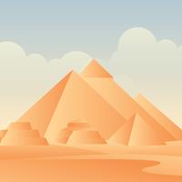 Vecteur de pyramides d'Egypte