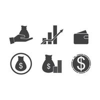 affaires la finance logo icône vecteur