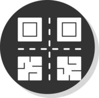 conception d'icône de vecteur de code qr