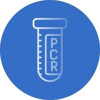 conception d'icône de vecteur de test pcr