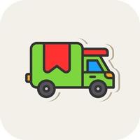conception d'icône de vecteur de camion de livraison