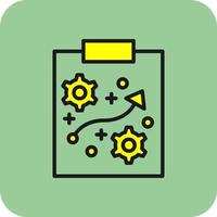 conception d'icône de vecteur de stratégie