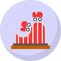 conception d'icône de vecteur de montagnes russes