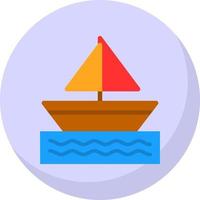 conception d'icône de vecteur de bateau