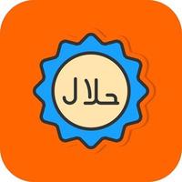 conception d'icône vectorielle halal vecteur