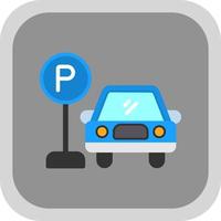 conception d'icône de vecteur de parking de voiture