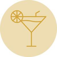 conception d'icône de vecteur de cocktail