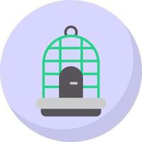 conception d'icône de vecteur de cage à oiseaux
