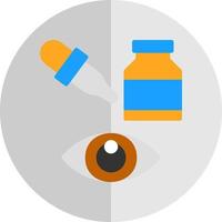 conception d'icône vectorielle de gouttes pour les yeux vecteur