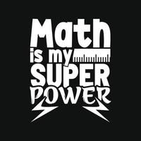 math T-shirt conception vecteur