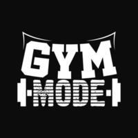 conception de t-shirt de gym vecteur