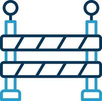 conception d'icône de vecteur de barrière