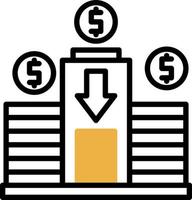 conception d'icône de vecteur d'investissement