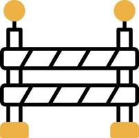 conception d'icône de vecteur de barrière