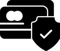 icône de vecteur de protection de carte