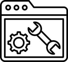 entretien dossier icône vecteur
