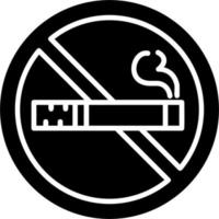 aucune icône de signe de fumer vecteur