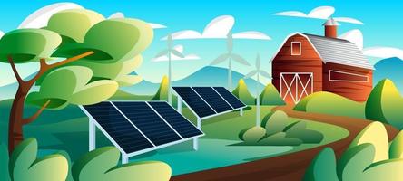 centrale solaire à technologie écologique