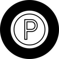 icône de vecteur de parking
