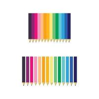 illustration d'images de crayons de couleur vecteur