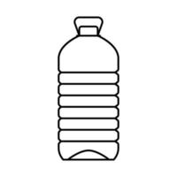 écologie l'eau Plastique bouteille ligne icône vecteur illustration