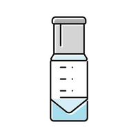 conique Fiole chimique verrerie laboratoire Couleur icône vecteur illustration