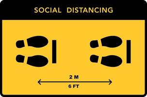 bannière de distanciation sociale. garder la distance vecteur