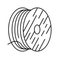 câble acier production ligne icône vecteur illustration