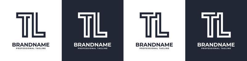 Facile tl monogramme logo, adapté pour tout affaires avec tl ou lt initial. vecteur