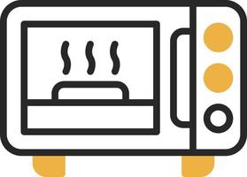 conception d'icône vectorielle de four à micro-ondes vecteur